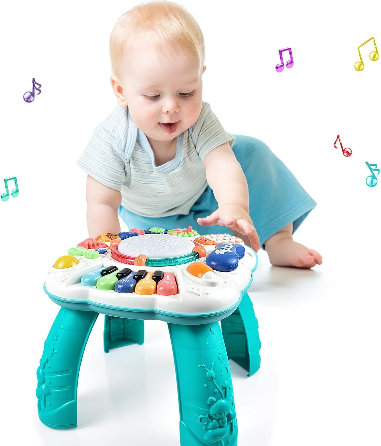 Thumbnail 4 de Goeringii Baby Activity Table (30 x 30 x 30cm) – Musical toy activity centre for 6–12 months and toddlers up to 3 years