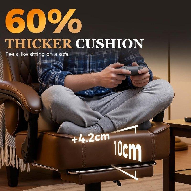 Detalle de GTPLAYER Silla gaming ajustable para 150 kg con reposabrazos sincronizados