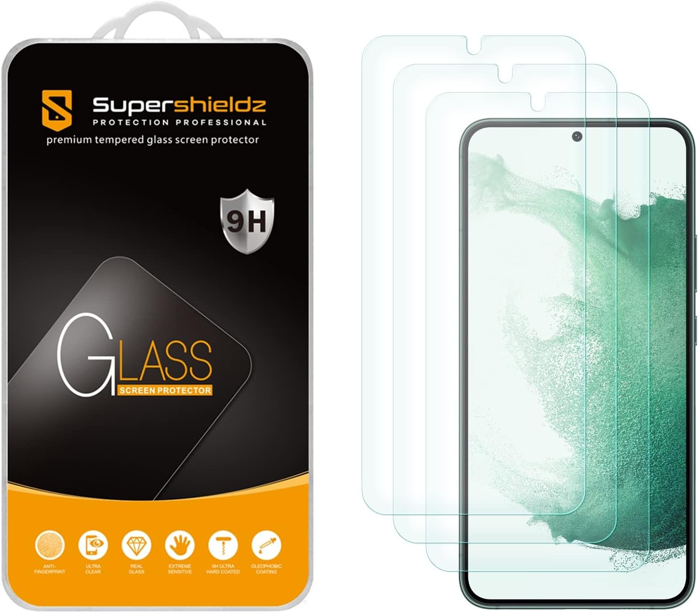 Thumbnail 5 de Supershieldz Samsung Galaxy S23 5G Tempered Glass Screen Protector 3-pack