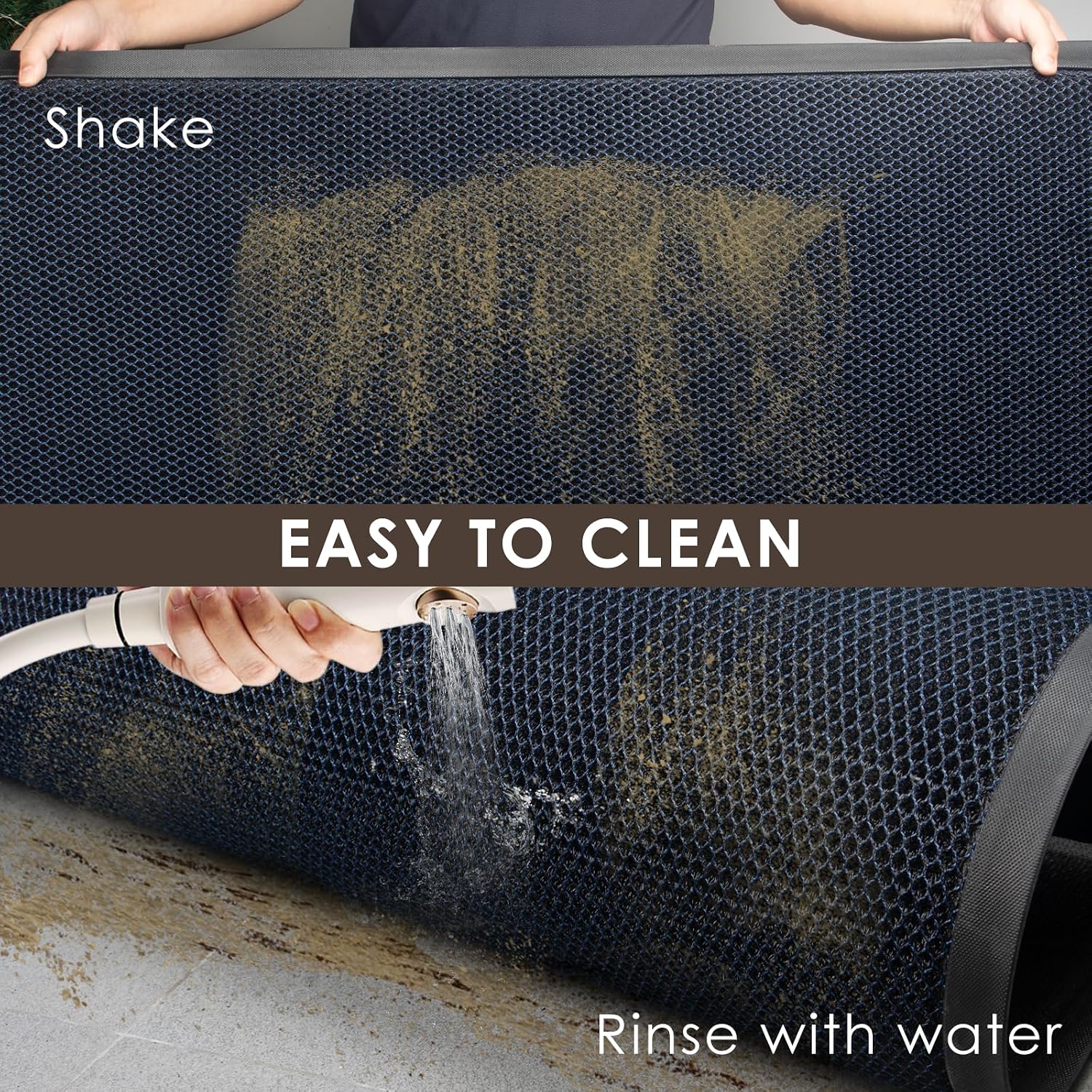 Detalle de Azadx Indoor Outdoor Door Mat 31" x 47" heavy-duty doormat 🏠