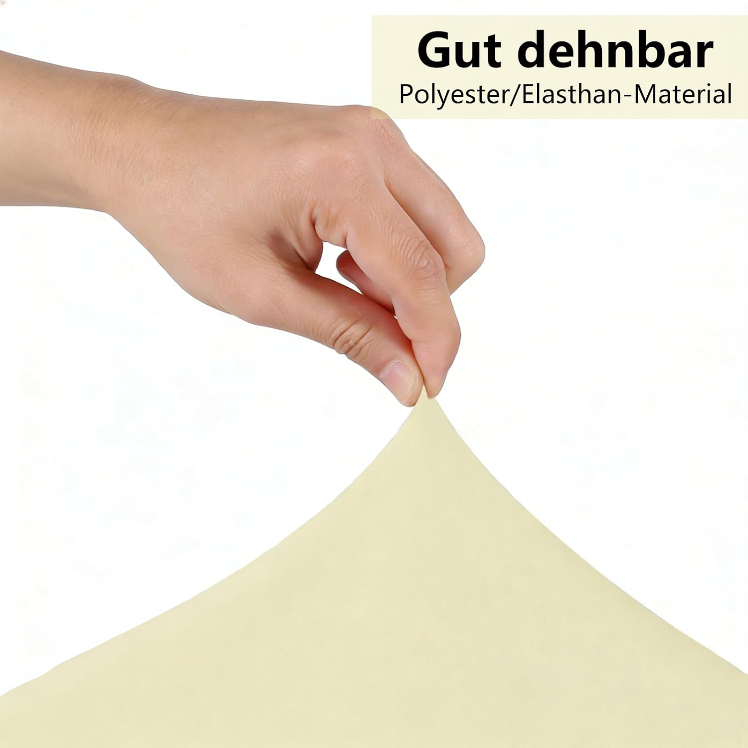 Detalle de JEBUTU 7.2ft Arch Backdrop Cover in Beige – Stretchy, No-Stand Solution for Party Décor