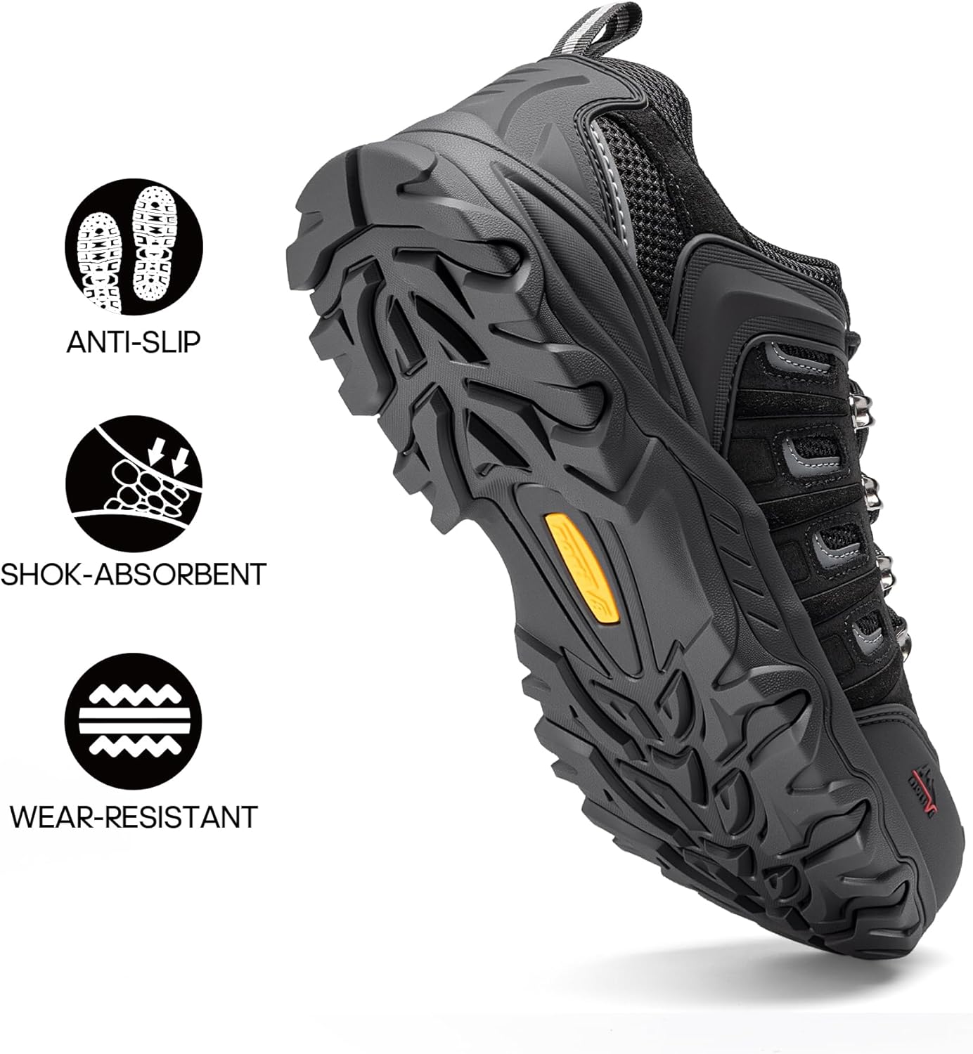 Detalle de NORTIV 8 Scarpe da Trekking per Uomo: Traspiranti, Impermeabili e Adatte a Terreni Difficili