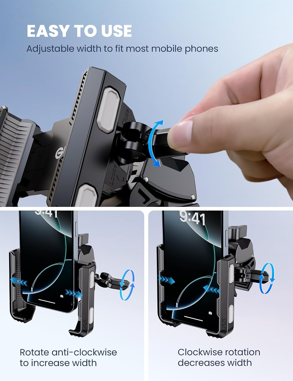 Thumbnail 3 de GREFAY Bike Phone Holder 360° Quick Release