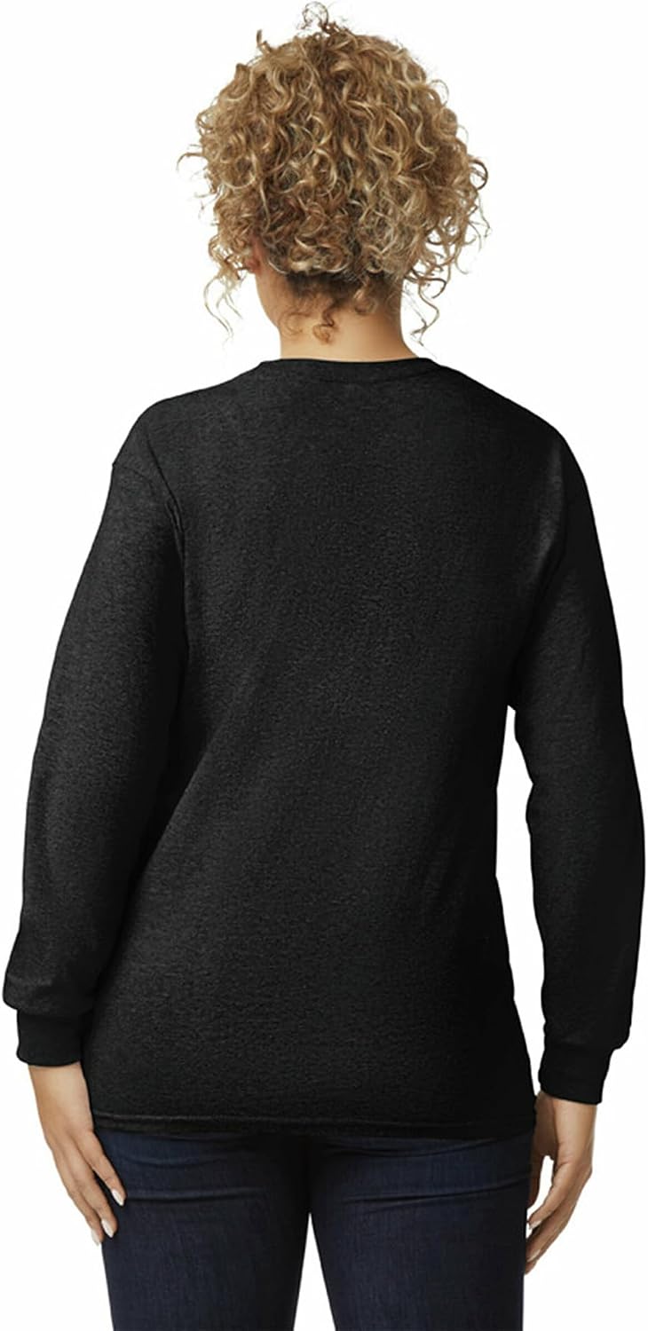 Detalle de Gildan Adult Ultra Cotton Long Sleeve T-Shirt (Style G2400) – Multipack