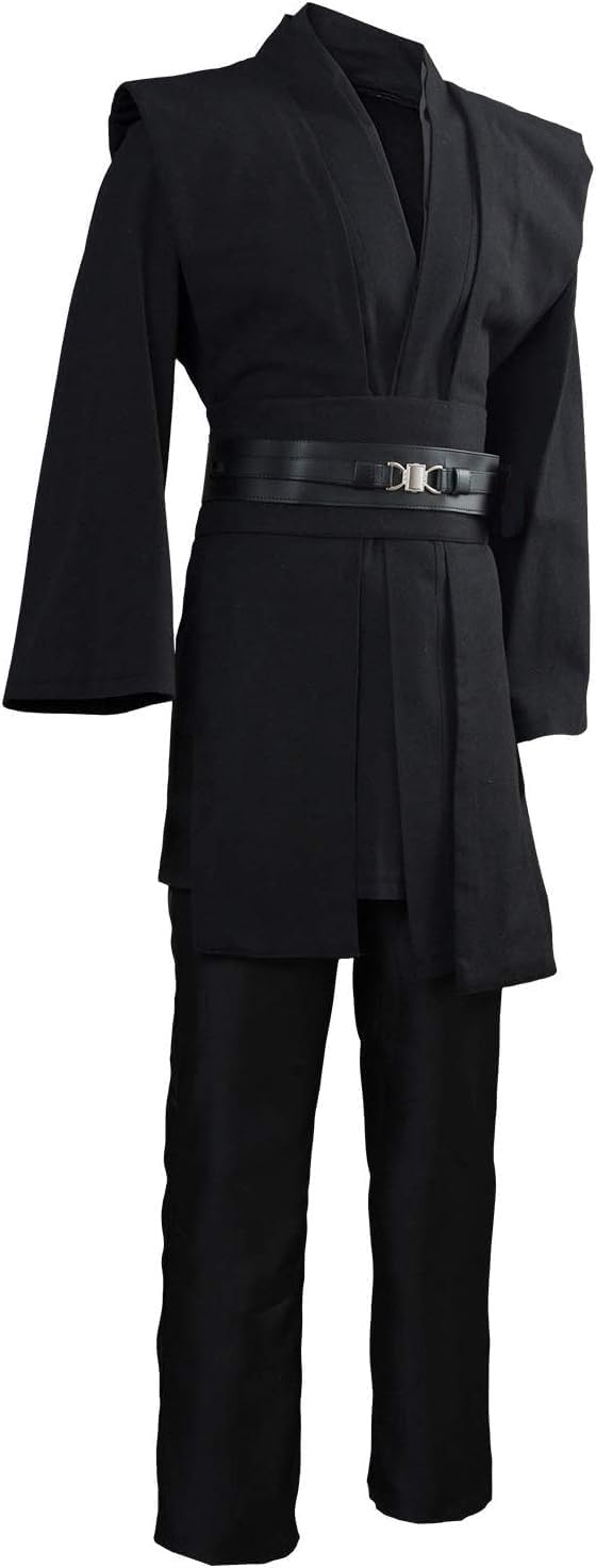 Detalle de GOLDSTITCH Men's Knight Tunic Robe Costume, Brown XXL with Tabard and Belts
