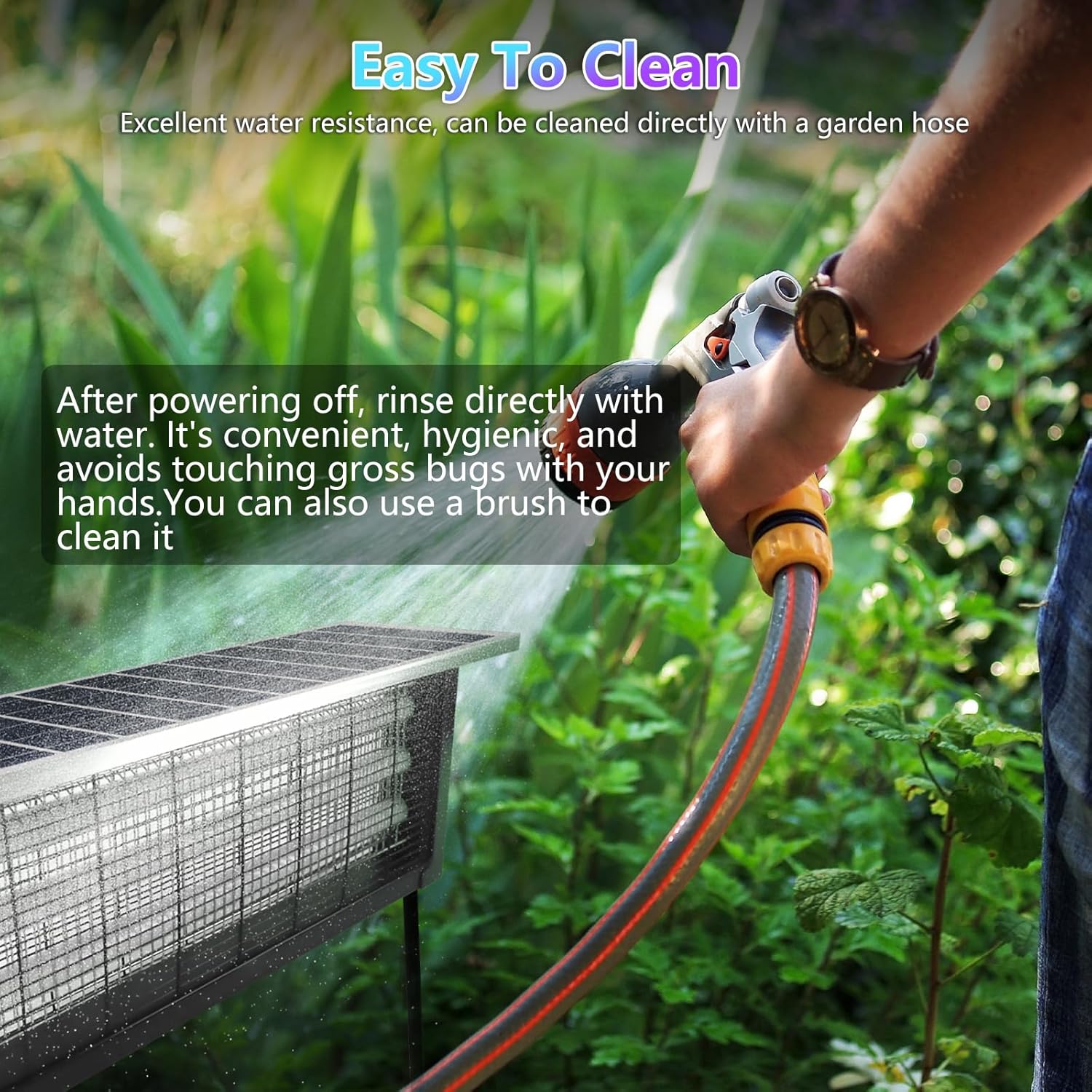 Thumbnail 4 de Powerful Large Solar Bug Zapper Outdoor for 4000 sq ft with 18W Panel and 6000mAh Battery