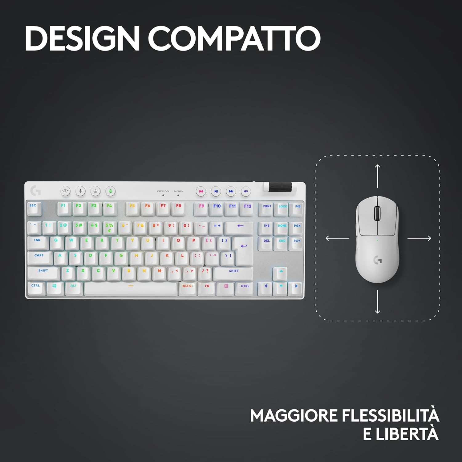 Thumbnail 6 de Logitech G PRO X TKL LIGHTSPEED tastiera gaming wireless US International ⌨