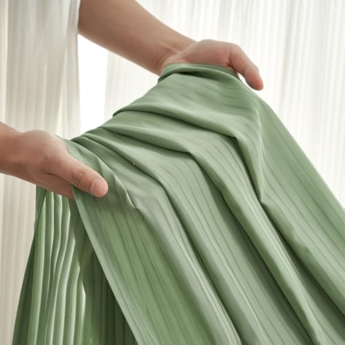 Detalle de Rideau Topfinel vert sauge 140x225 cm