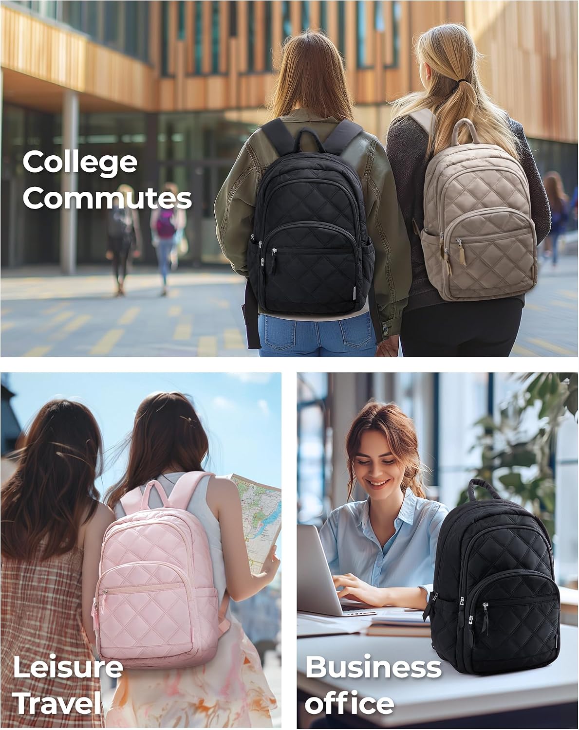 Thumbnail 1 de BAGSMART Travel Laptop Backpack 15.6" 💼