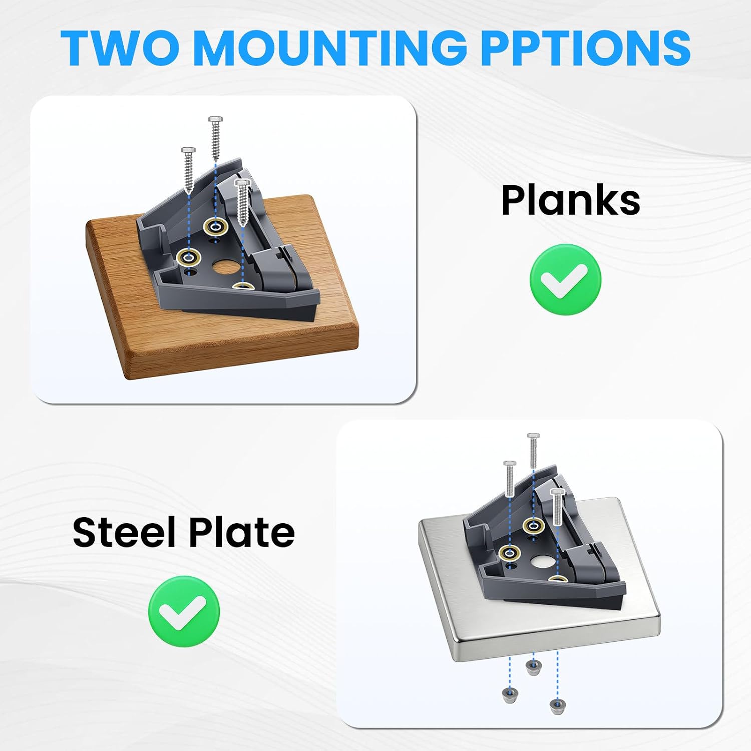 Detalle de Klutchtech Starlink Mini Mount: Anti-Theft Aluminum Car Mount Kit for RV, Boat, and More