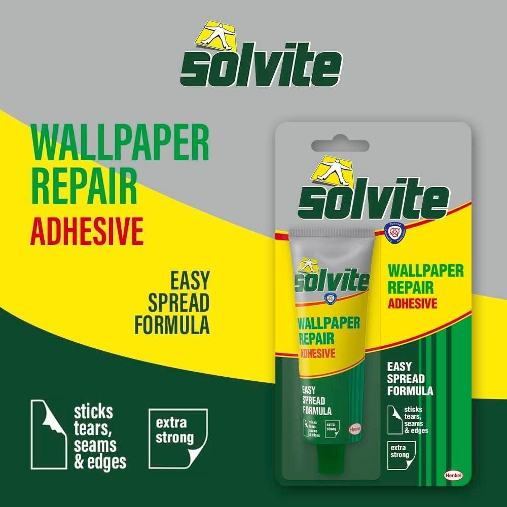 Thumbnail 3 de Solvite Wallpaper Repair Adhesive 56g — Extra-Strong Paste for Tears, Seams & Edges