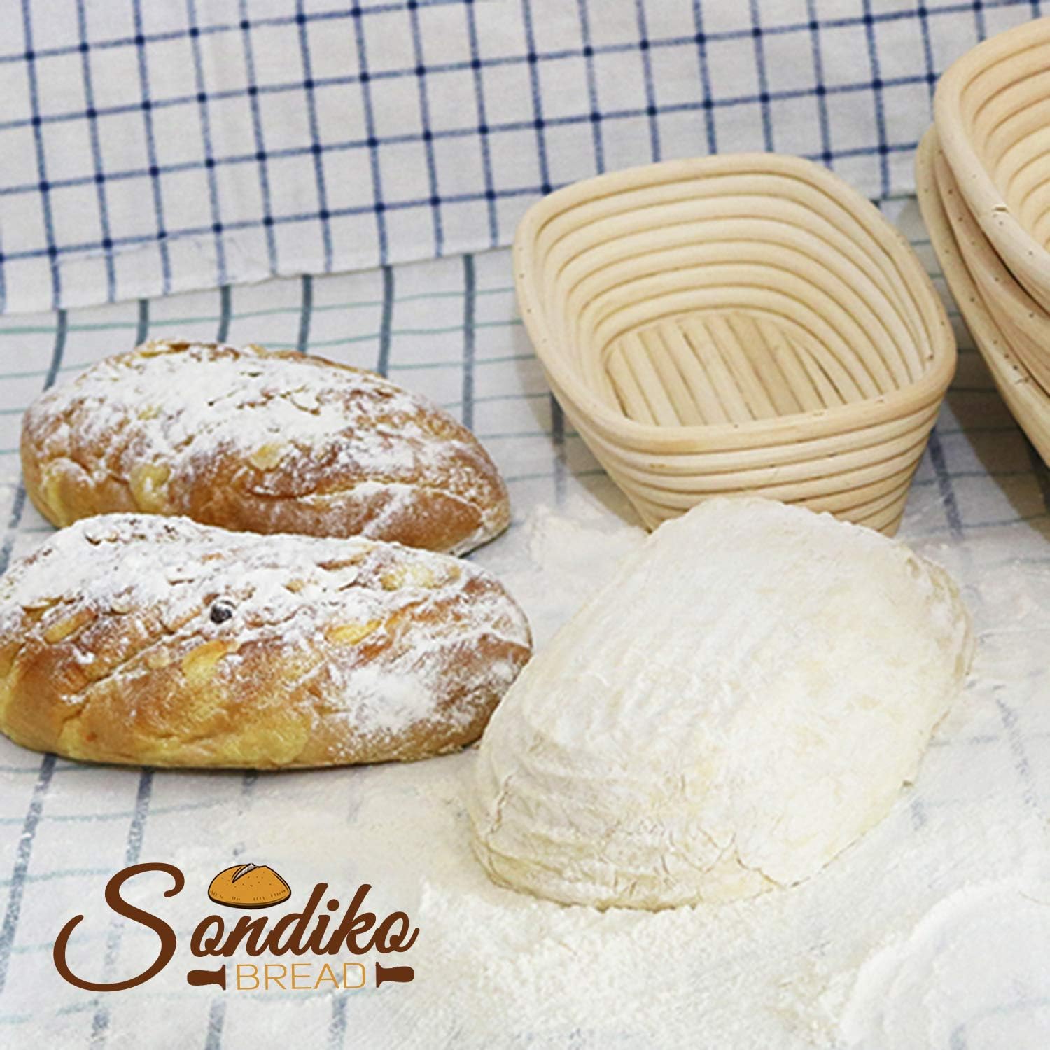 Thumbnail 5 de Sondiko Oval Sourdough Proofing Basket 2-pack 🥖