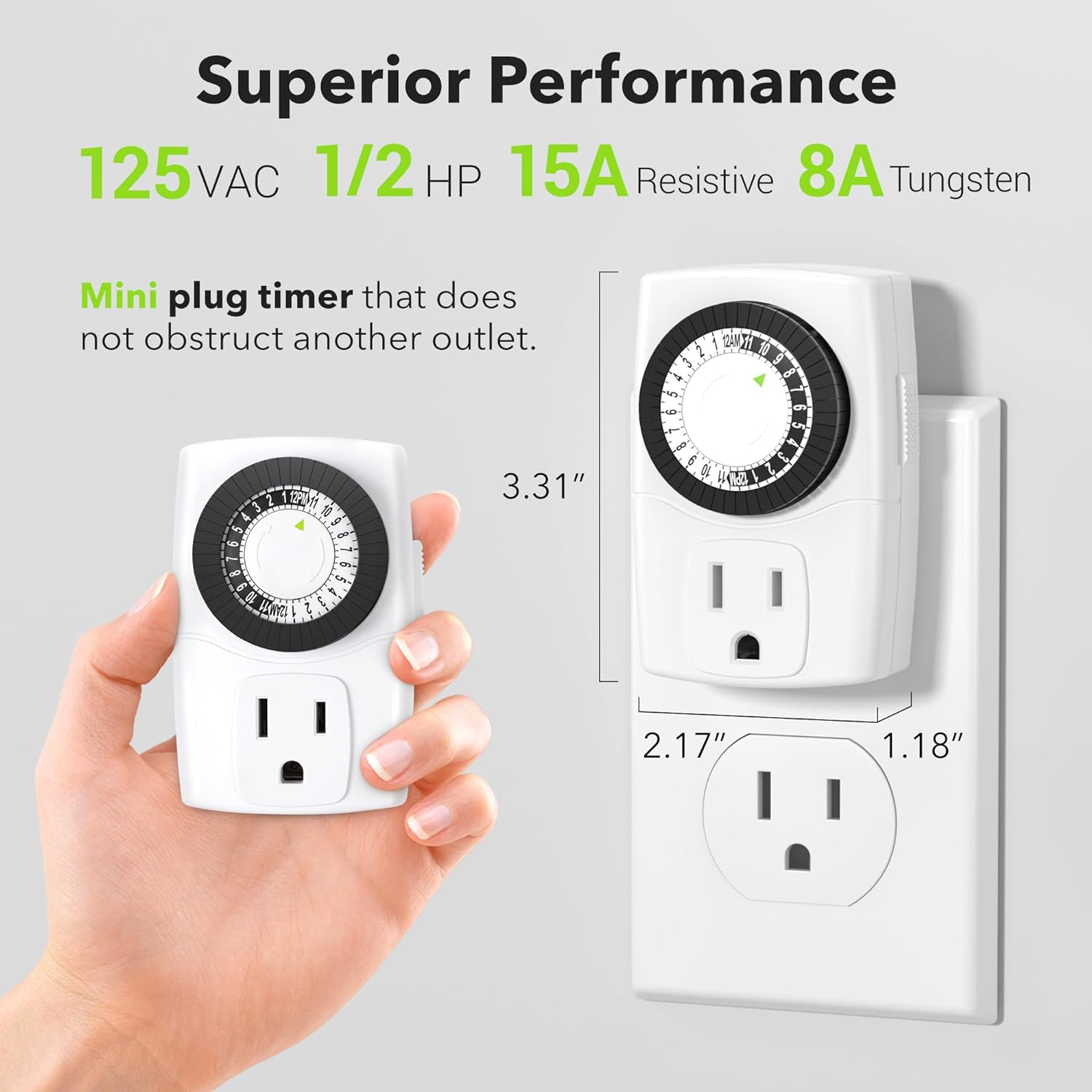 Detalle de BN-LINK Indoor Outlet Timer 2-Pack