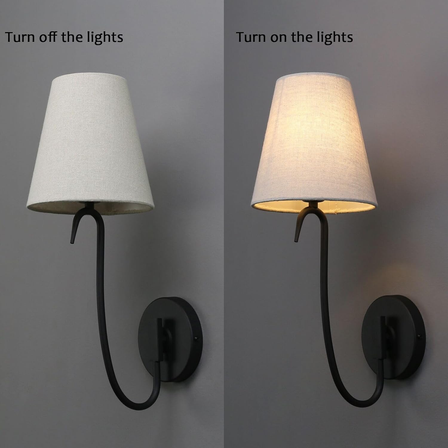 Detalle 2 de PERMO Wall Sconce with Linen Shade