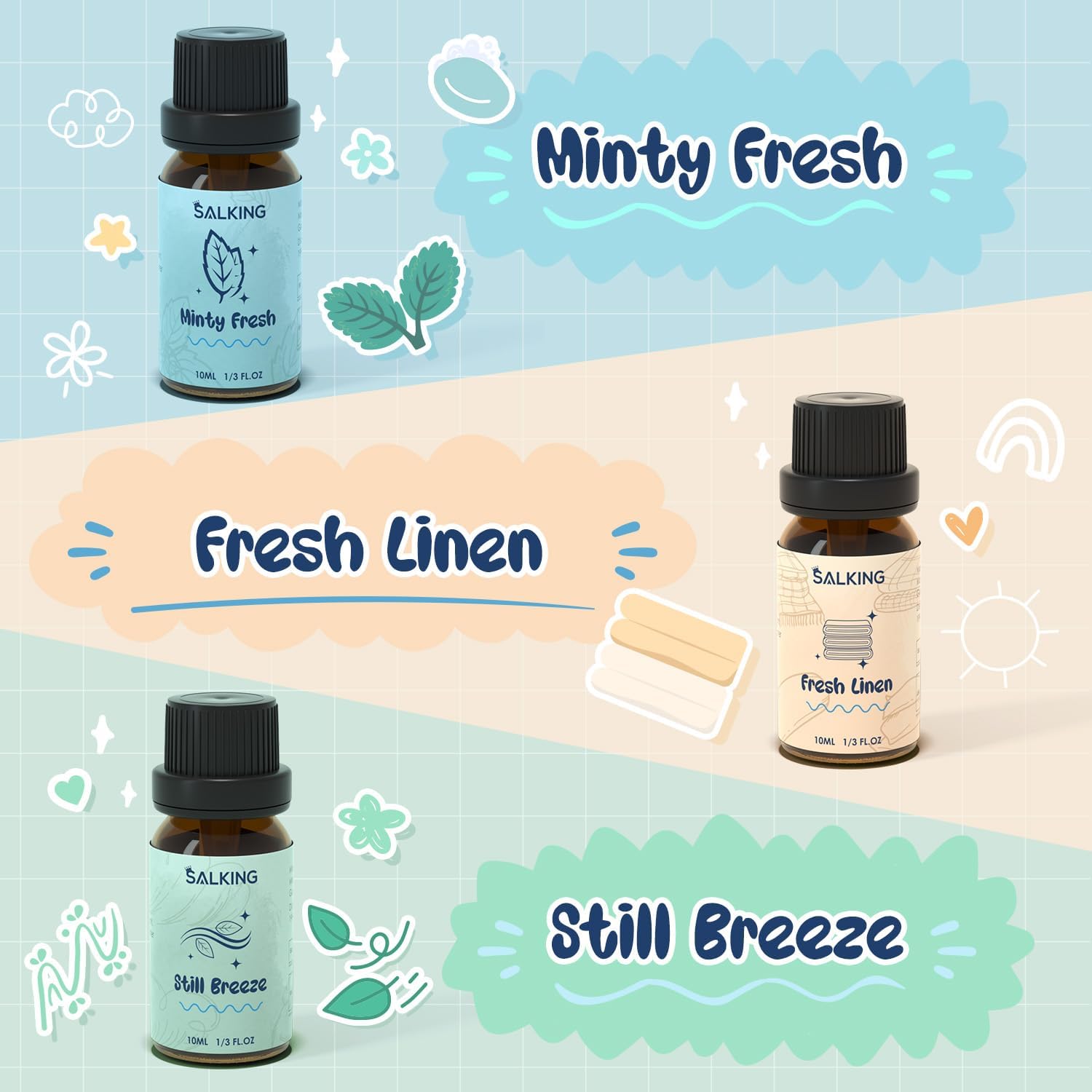Thumbnail 3 de SALKING Laundry Fragrance Oils: Premium Essential Oil Set for Diffusers and Laundry