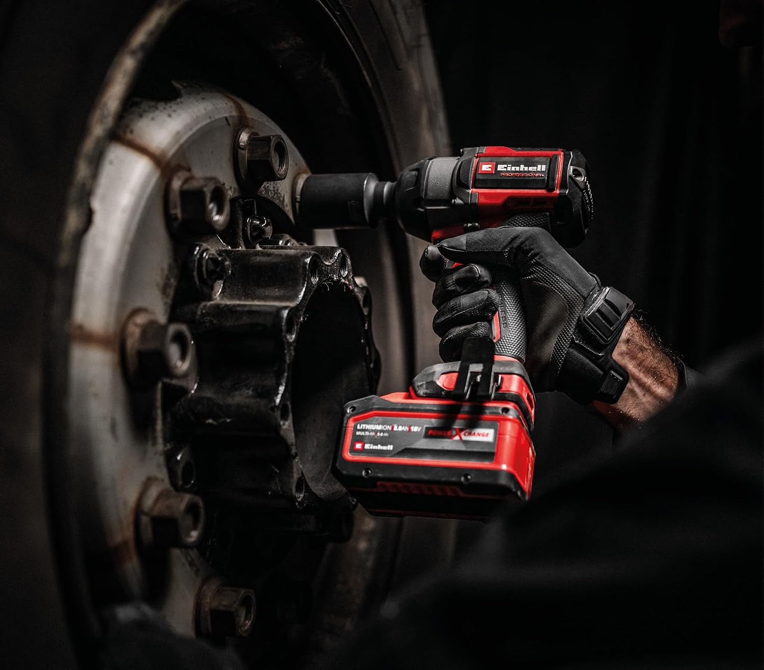 Detalle de Einhell Professional Trapano a percussione a batteria TP-CW 18/750-C Li BL-Solo PXC