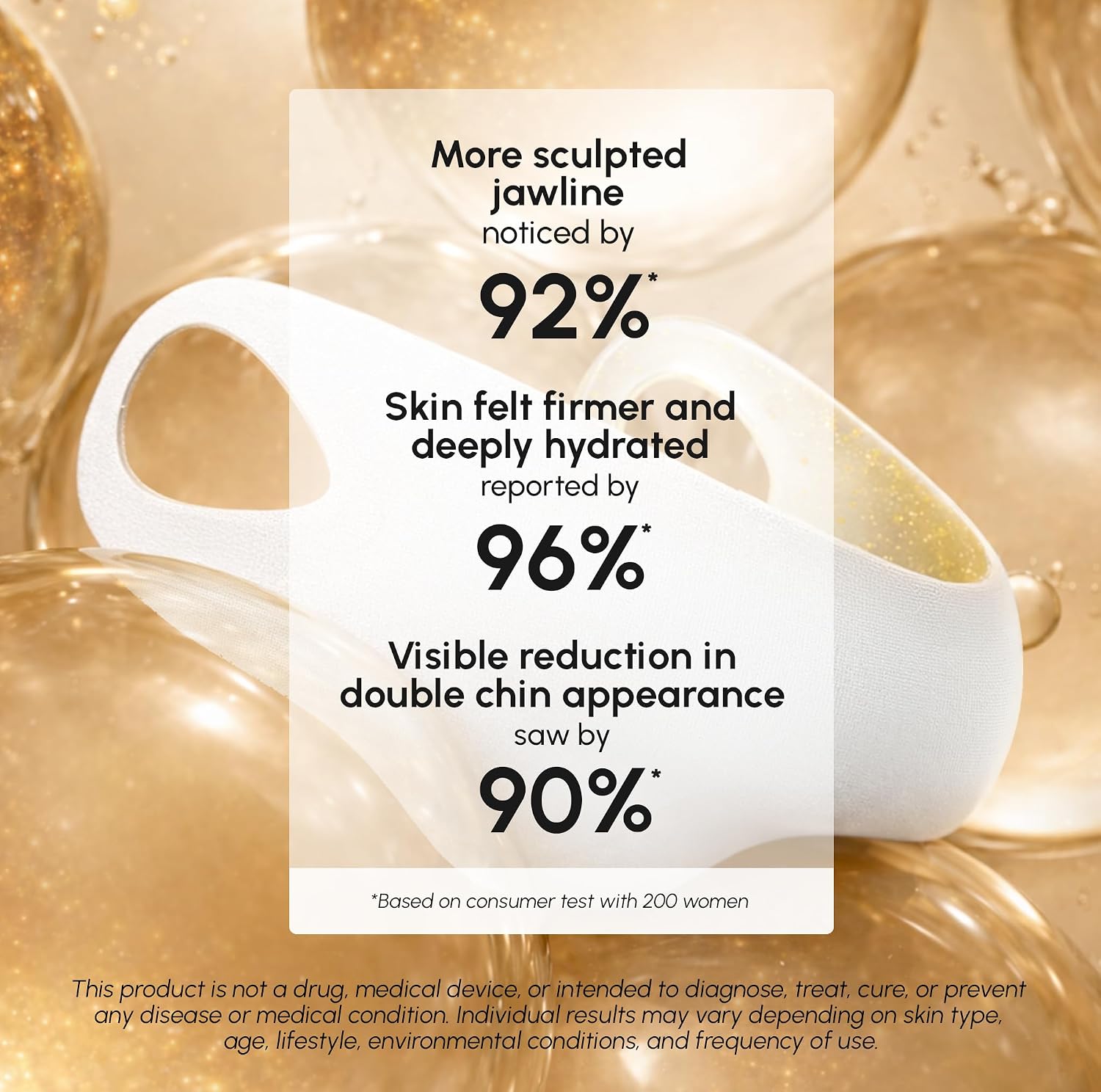Thumbnail 6 de MAREE Chin Strap V Line Lifting Mask (24K Gold) Hydrogel Double Chin & Neck Lift Tape Mask, 10 PCS