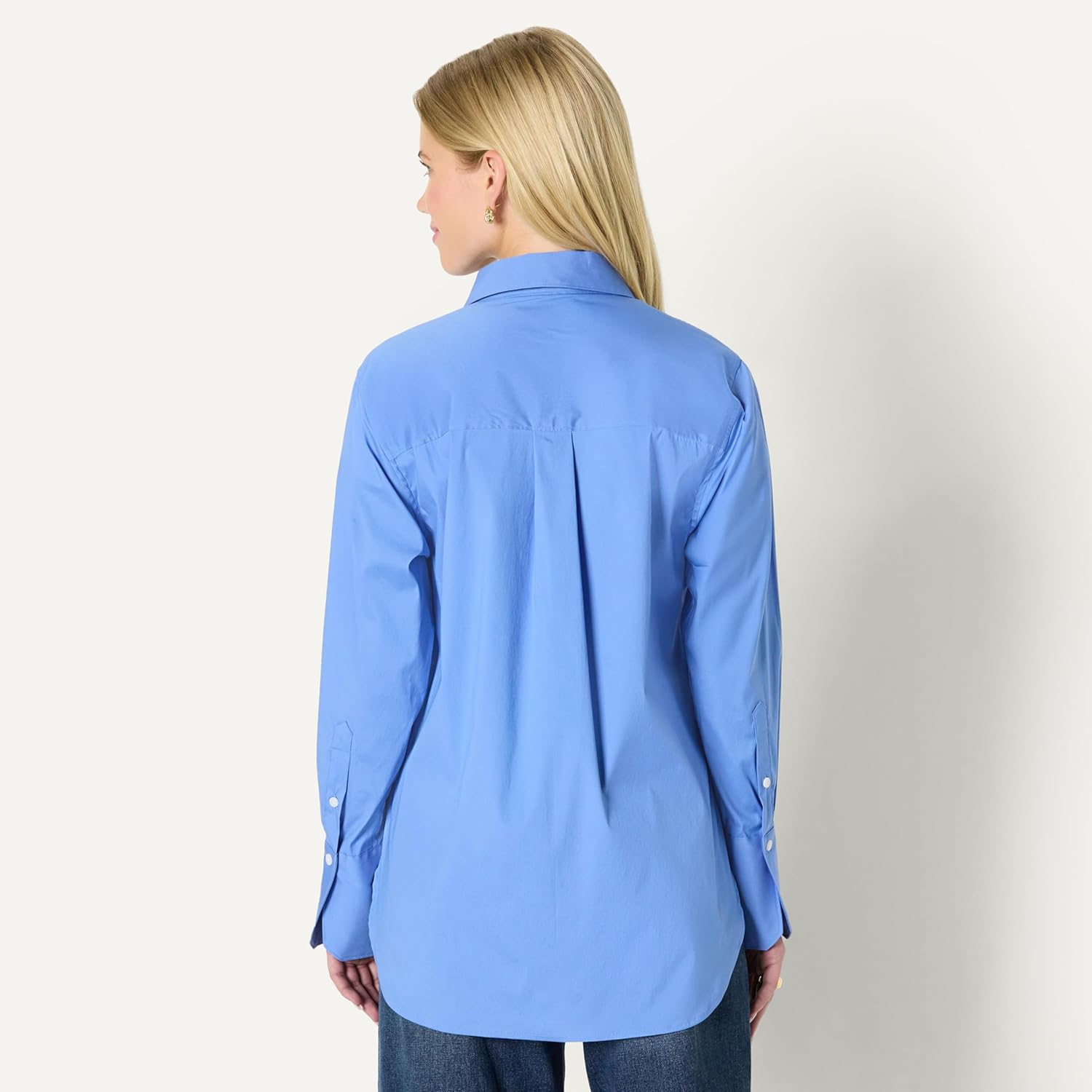 Thumbnail 1 de Amazon Essentials Women's Oversized-Fit Stretch Poplin Button-Down Dress Shirt
