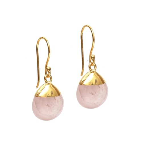 Thumbnail 1 de GEMPIRES NATURE’S TREASURE Rose Quartz Teardrop Earrings