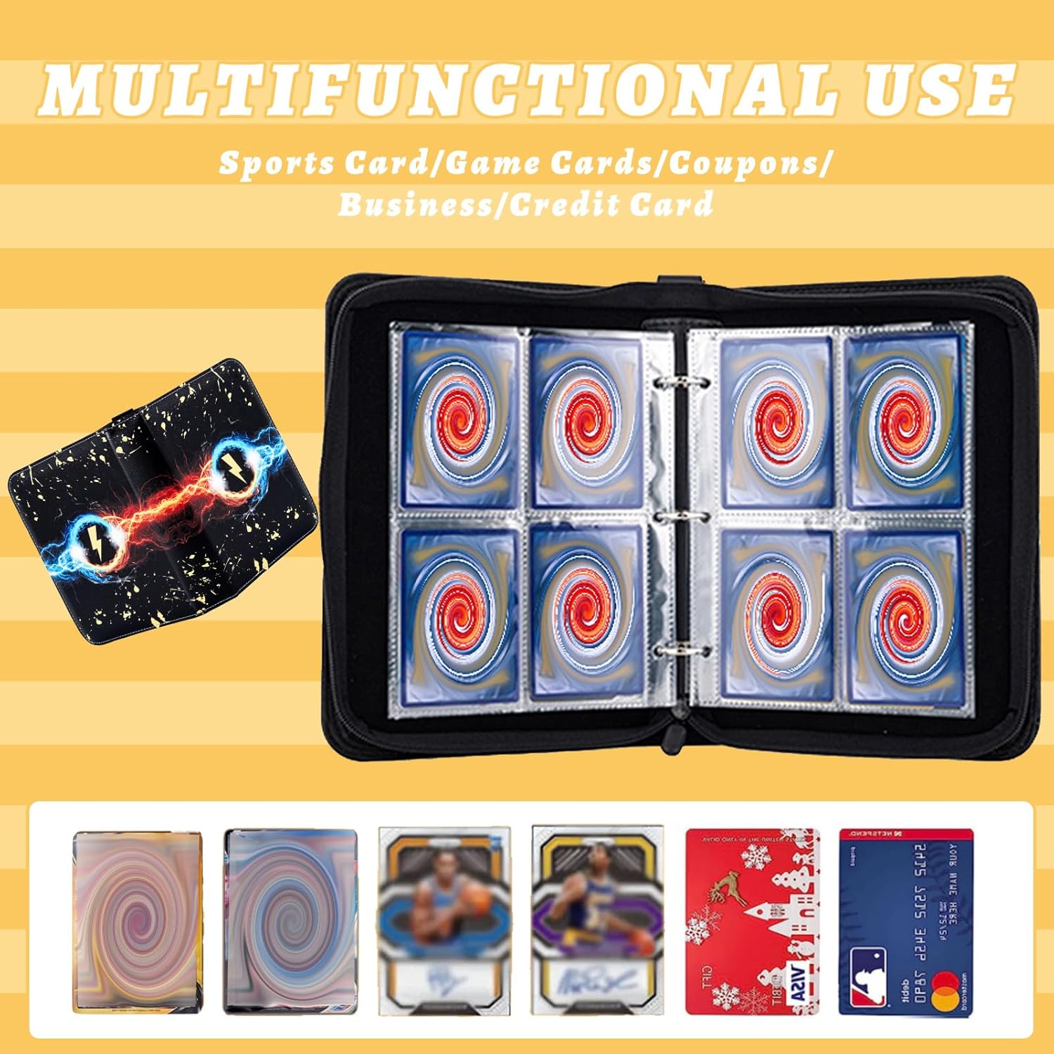 Thumbnail 3 de Jravkfi 400-Pocket Trading Card Binder