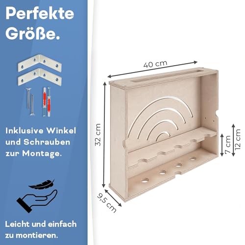 Thumbnail 2 de OHANA Router Schrank – Wandbox 40 × 9,5 × 32 cm, Made in EU