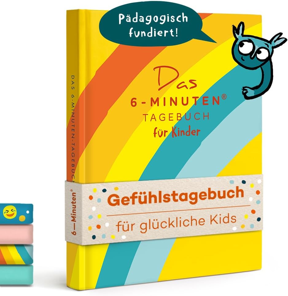 6‑Minuten Gefühlstagebuch für Kinder 6–12 Jahre 📘