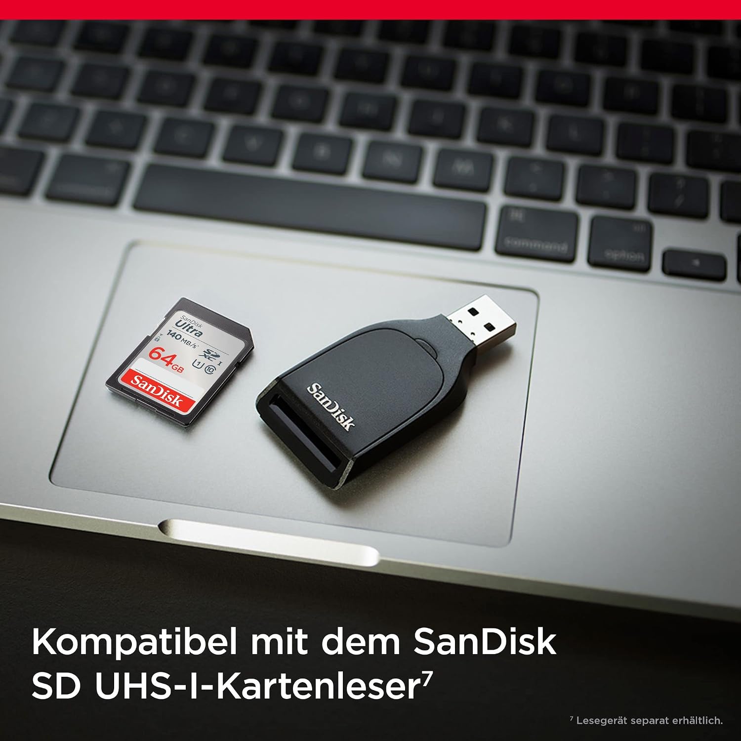 Detalle de SanDisk Ultra SDXC UHS-I 64 GB – Für Kompaktkameras, Full HD