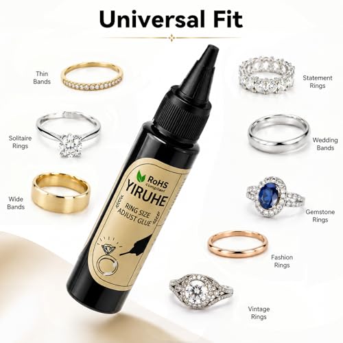 Detalle de Invisible Ring Size Adjuster by Yiruhe – Ring Reducer for Loose Rings