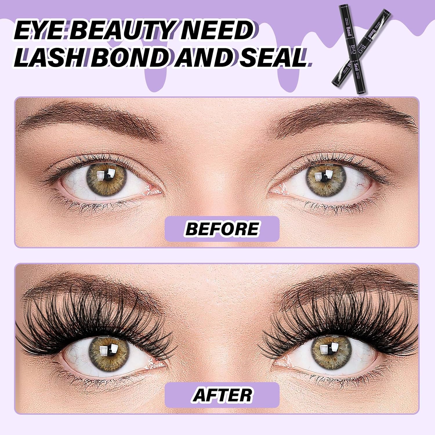 Thumbnail 5 de B&Qaugen Lash Bond and Seal Waterproof 10ML Eyelash Glue for Lash Clusters (Black)
