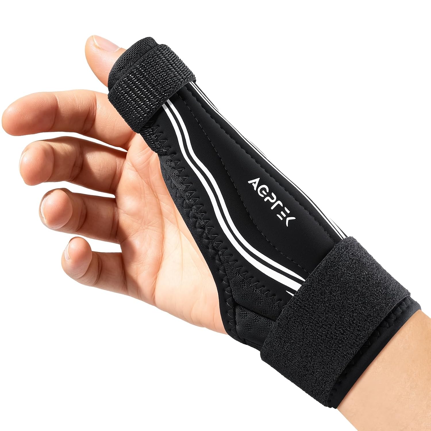Detalle de AGPTEK APTWB1WL Thumb Wrist Brace, Large, Dual Aluminum Stays
