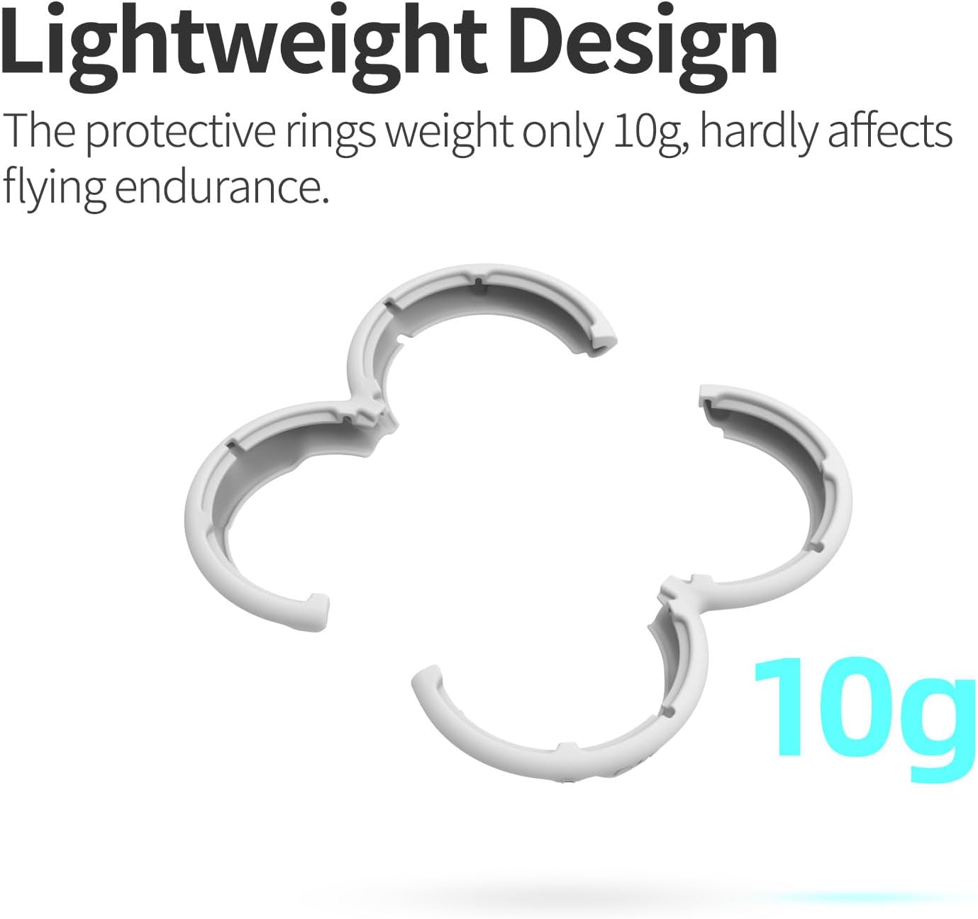 Detalle de Lokyoyo Propeller Guard Protector for DJI Neo (Fly More Combo) – Black propeller guard set