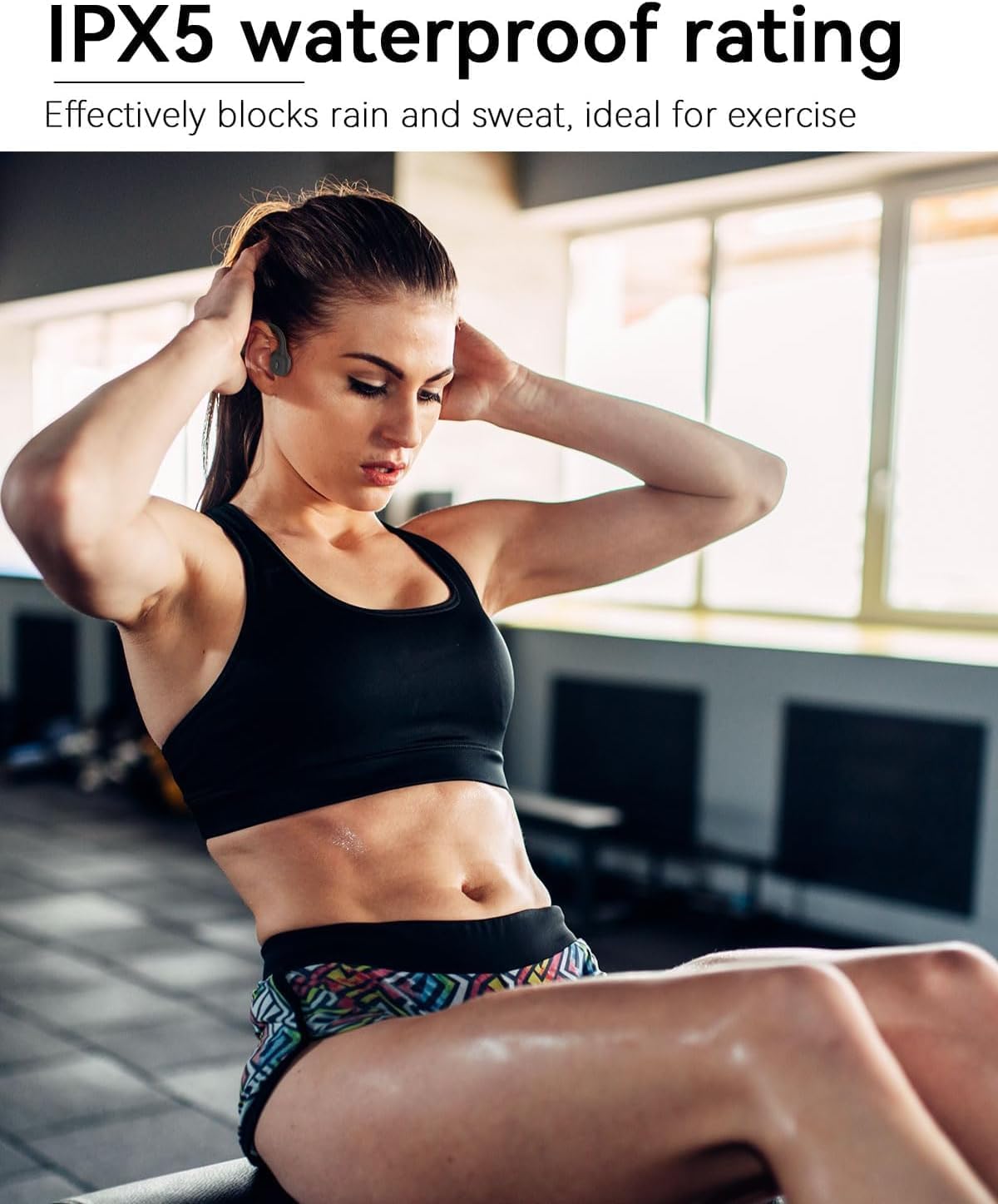 Thumbnail 6 de ANSTEN Casque à conduction osseuse Bluetooth 5.3 (open ear) avec micro, étanchéité IPX5