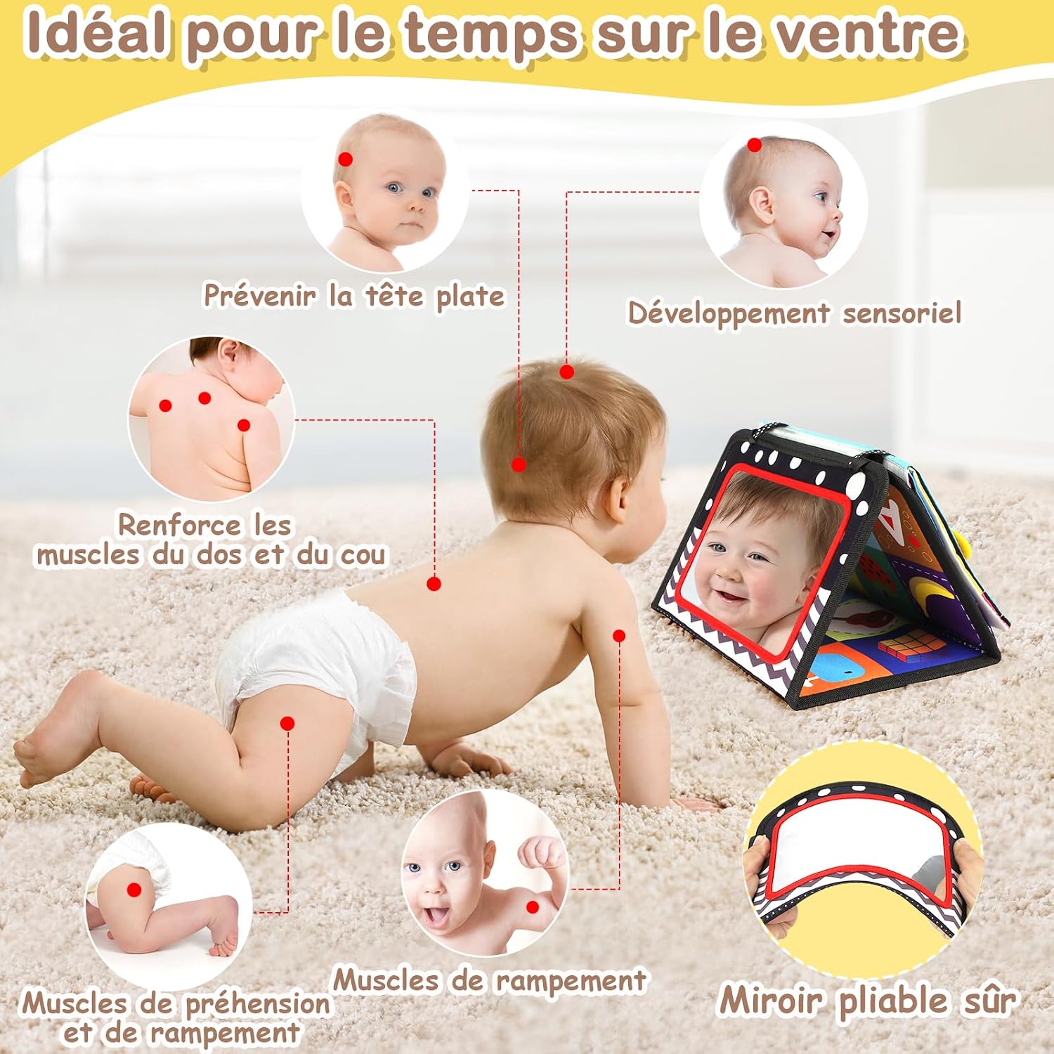 Detalle 2 de URMYWO Miroir d'éveil 0-12 mois