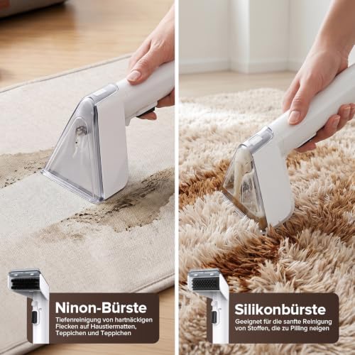 Detalle 2 de Lubluelu Nasssauger Polsterreiniger – 600 W, 22 kPa Tiefenreinigung für Teppiche und Polstermöbel