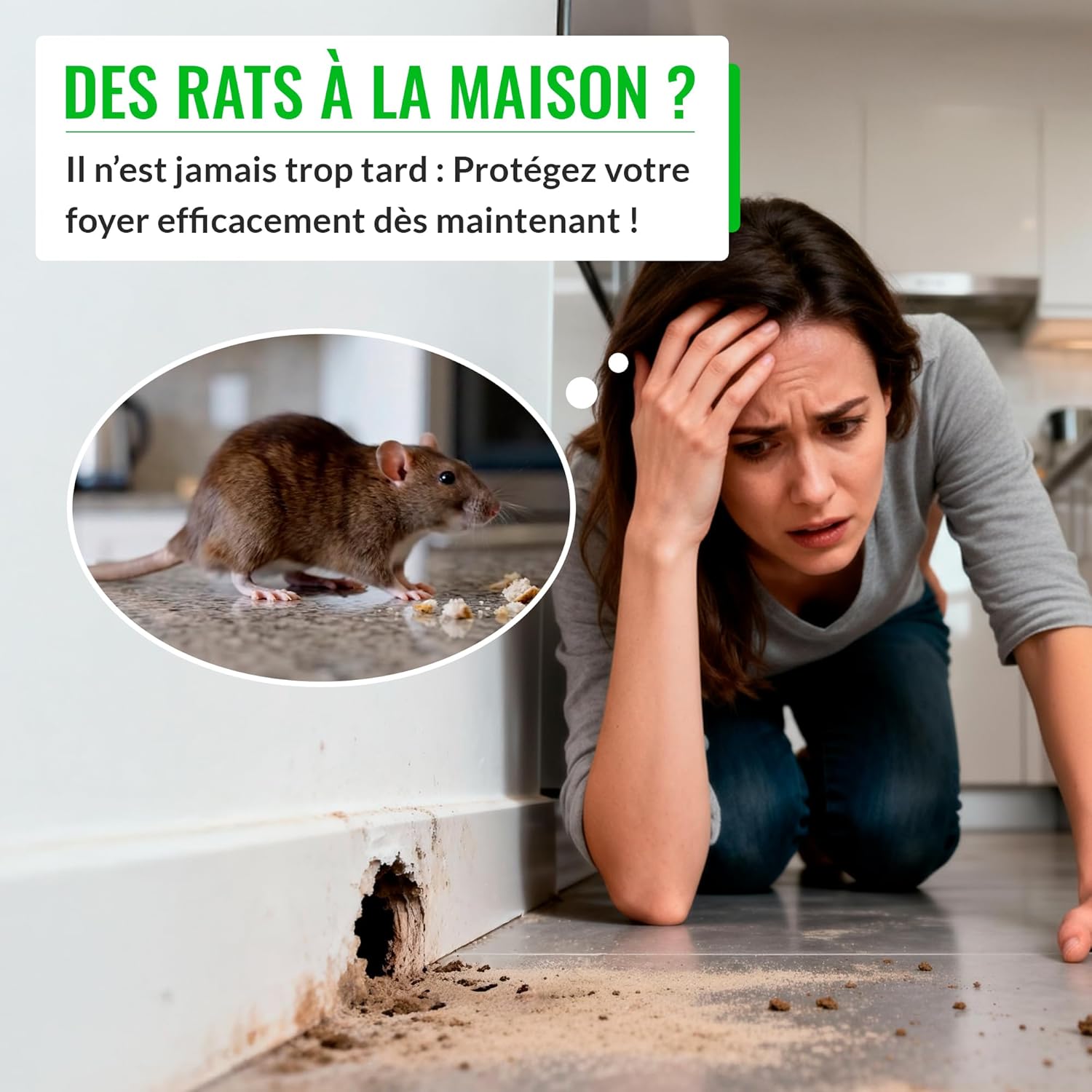 Detalle de Mice&Co 4X Boîte d’Appât Professionnelle – Station Sécurisée pour Rats et Souris (4 unités)