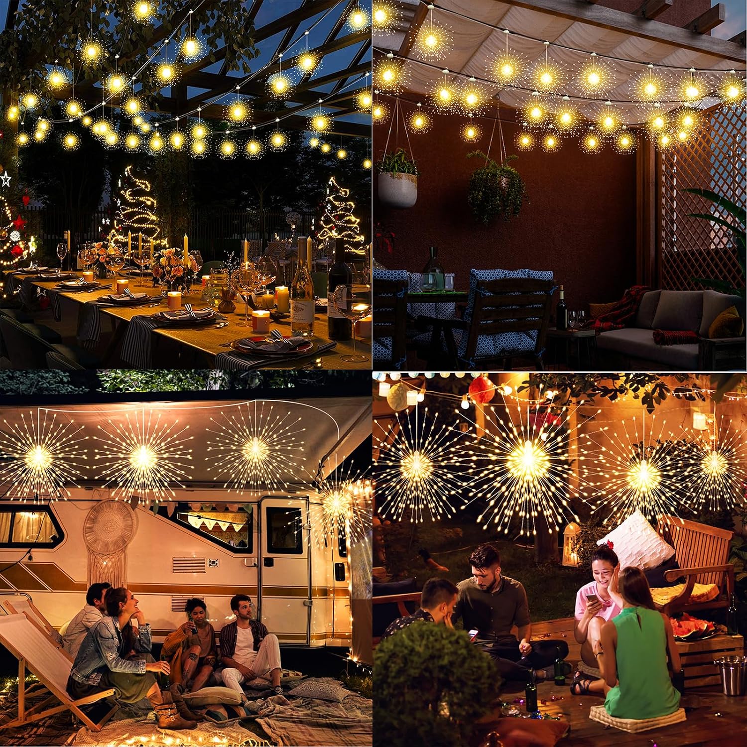 Thumbnail 6 de Firework Lights 200-LED Waterproof String Lights ๐