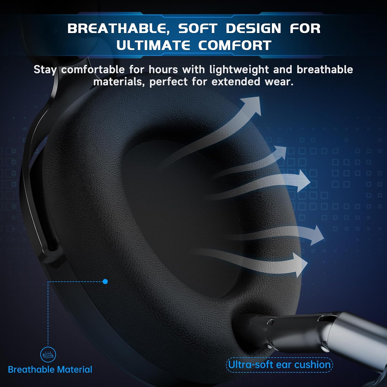 Detalle 2 de Acer 2.4GHz Wireless Gaming Headset (3-in-1) for PS5/PS4/PC/Switch with Mic & Noise Reduction