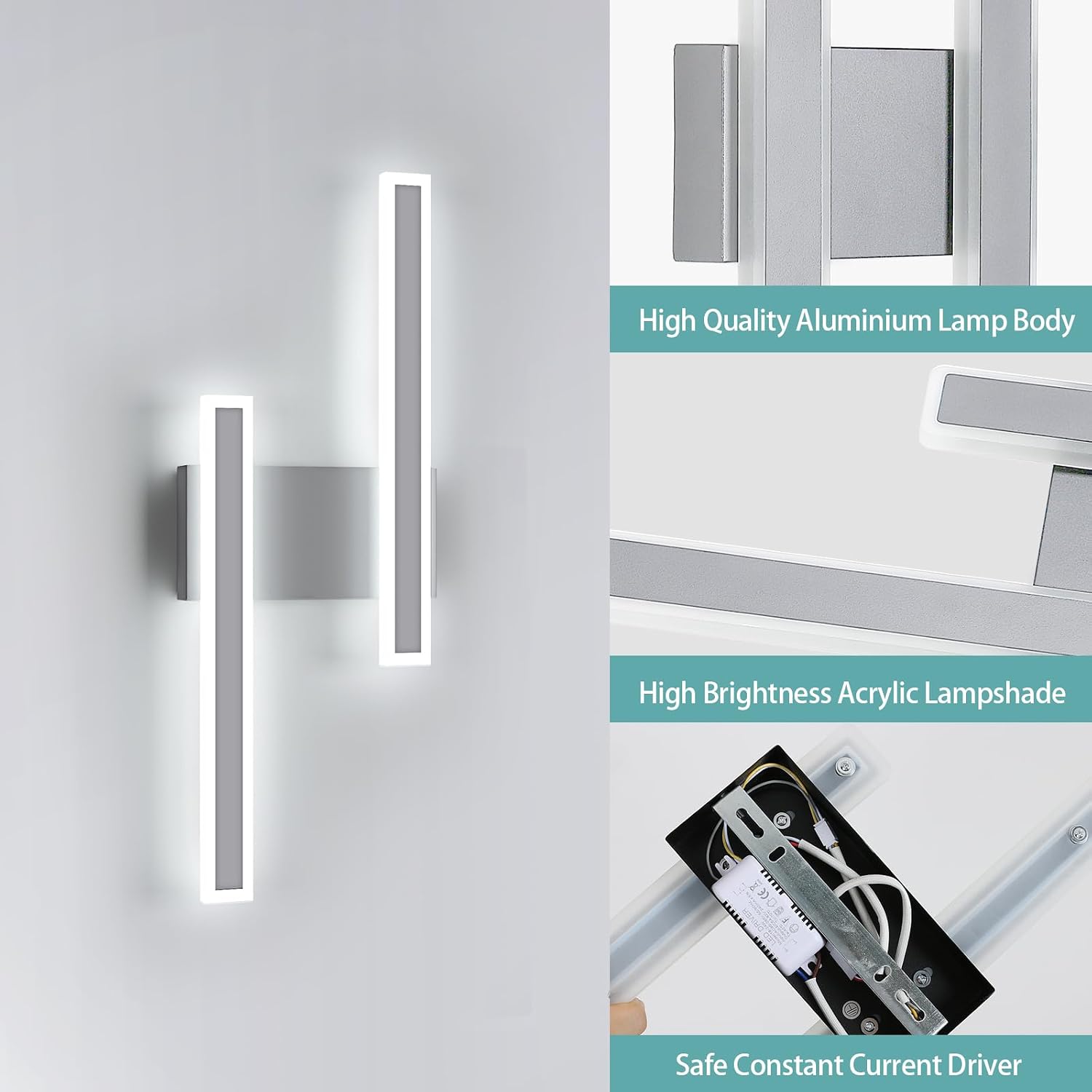 Thumbnail 4 de Comely Aplique LED Pared 32W 3600LM Blanco