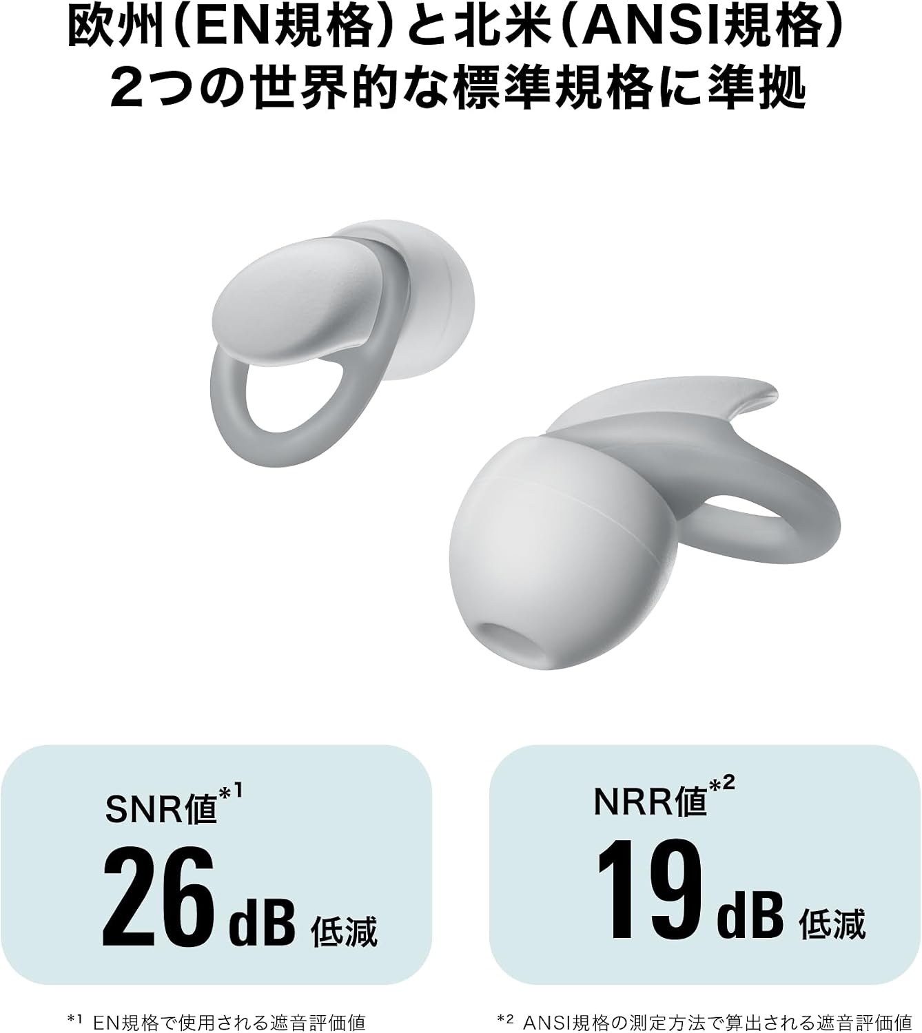 Detalle de オーディオテクニカ AT-ERP3 GY 耳栓、抗菌仕様・繰り返し使用可能・4サイズ付属