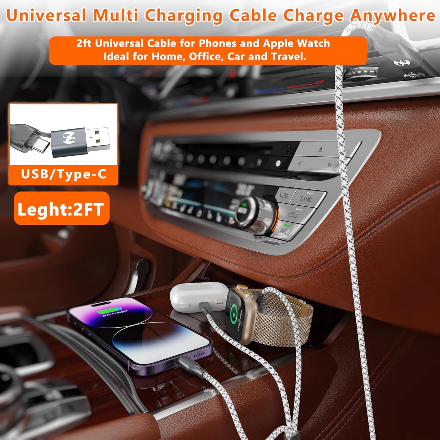 Thumbnail 5 de MFI Multi 3-in-1 Charging Cable 3 in 1
