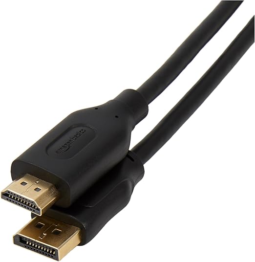 Amazon Basics Cable DisplayPort a HDMI 4.5m, Oro, Negro