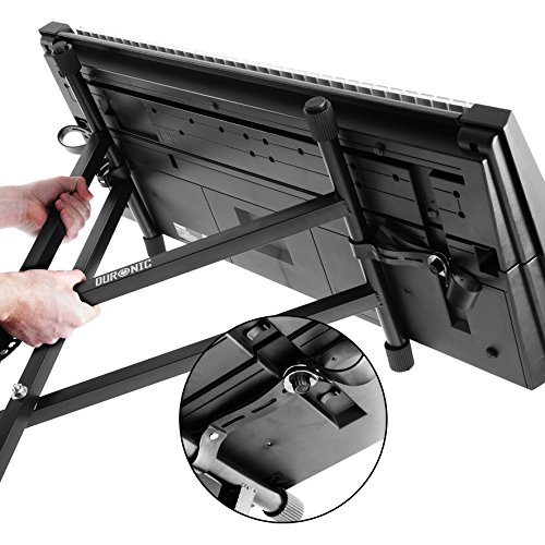 Detalle de Duronic Keyboard Stand KS2B | Twin X Frame – Height Adjustable 33–98 cm