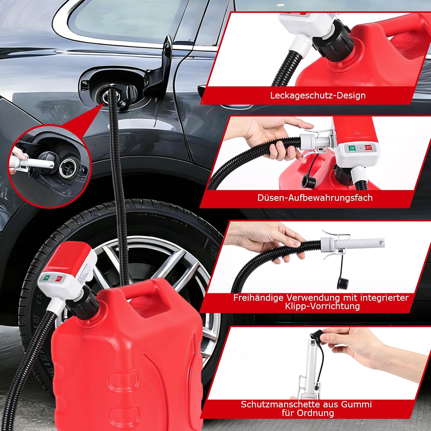 Detalle de Kraftstoffpumpe Elektrisch von innhom – Tragbare Kanisterpumpe mit automatischem Stoppsensor