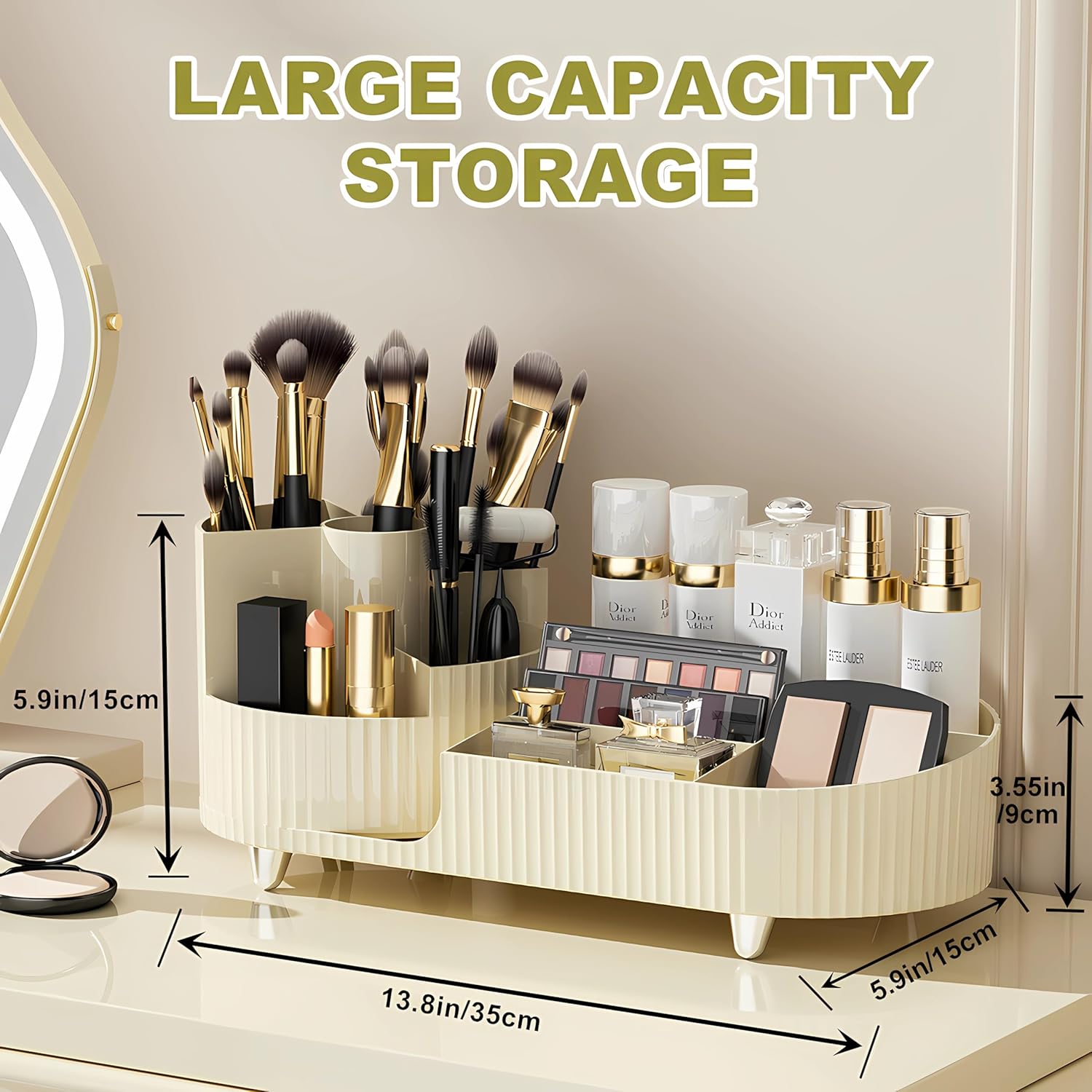 Thumbnail 2 de Make up Organizer 360° Drehbar Großer Bad Kosmetik Organizer