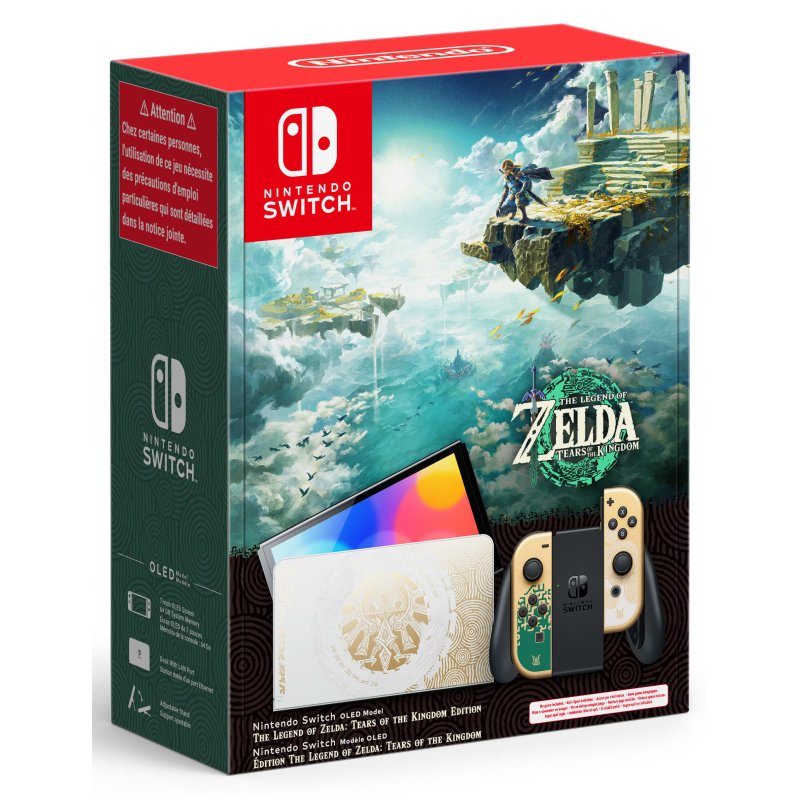 Detalle 2 de Nintendo Switch OLED Edición limitada The Legend of Zelda: Tears of the Kingdom