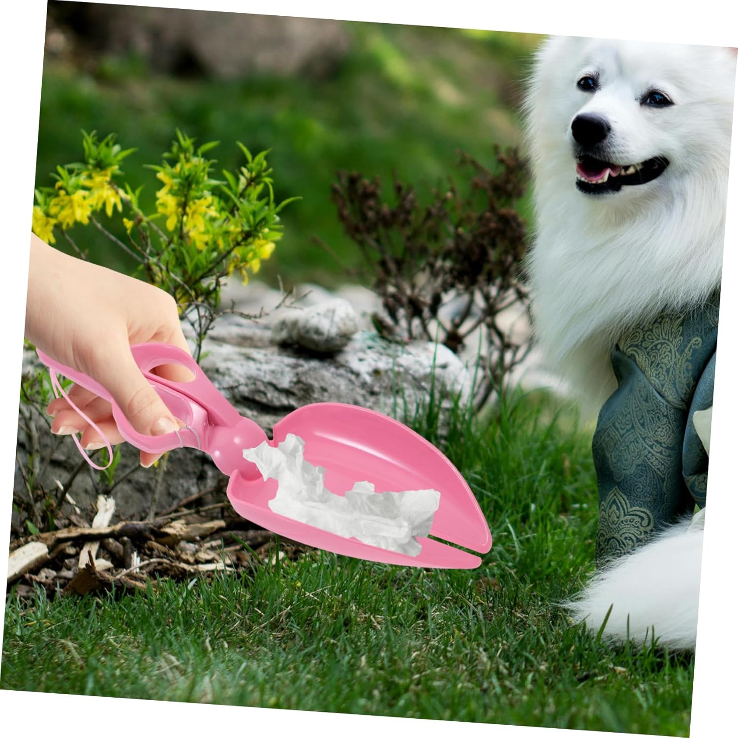 Detalle de Milisten Handheld Pooper Scooper for Small Dogs with Scissor Mechanism