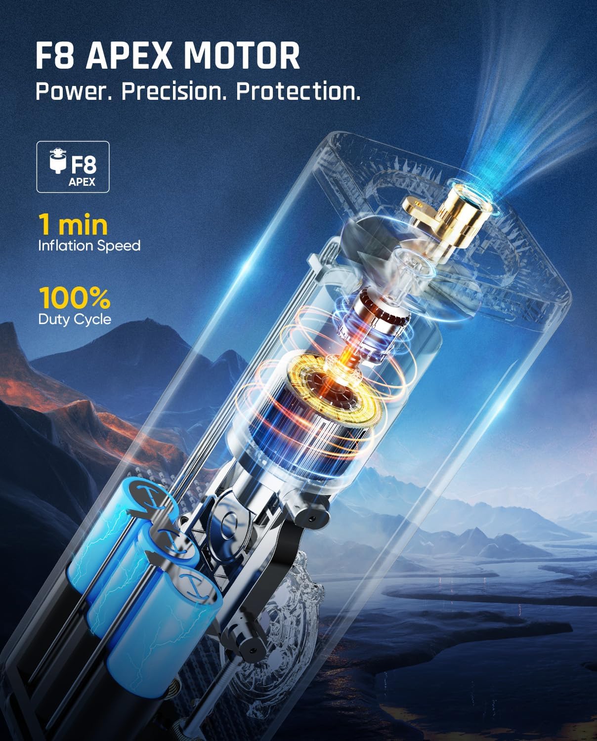 Thumbnail 3 de Fanttik X8 APEX 150 PSI Tire Inflator