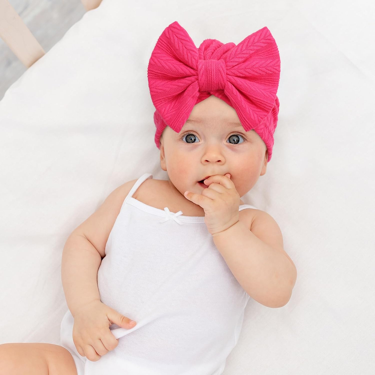 Thumbnail 3 de DRESHOW Newborn Baby Hat Soft Stretchy Turban