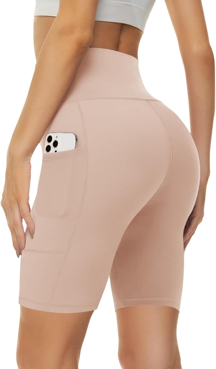 Thumbnail 6 de Missluck Radlerhose Damen mit Taschen – Kurze, hohe Taille für Yoga, Gym und Sommeraktivitäten