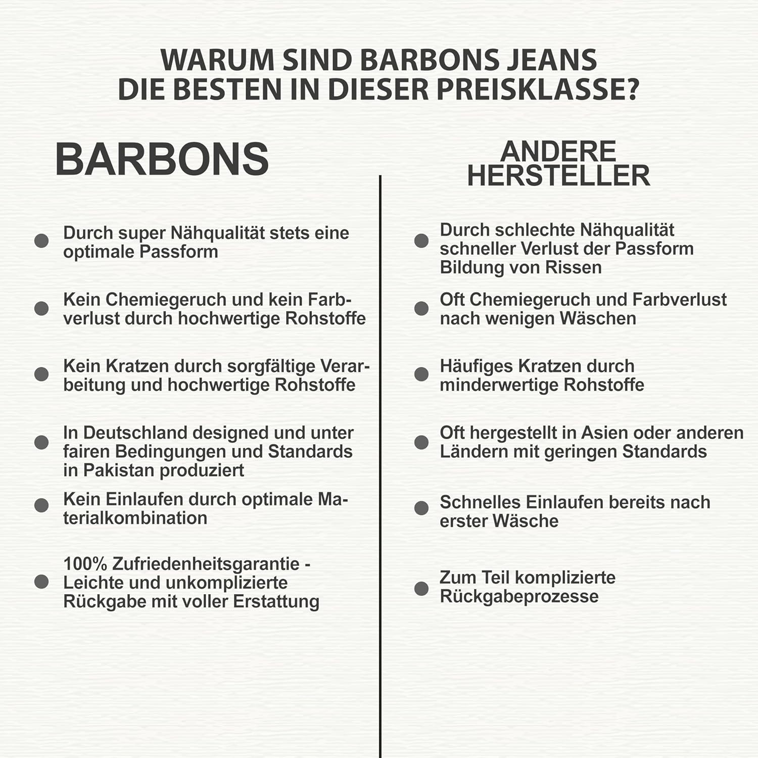 Thumbnail 4 de BARBONS Herrenjeans Regular-Fit Stretch Straight – bequeme Business- & Freizeit-Hose mit OEKO-TEX